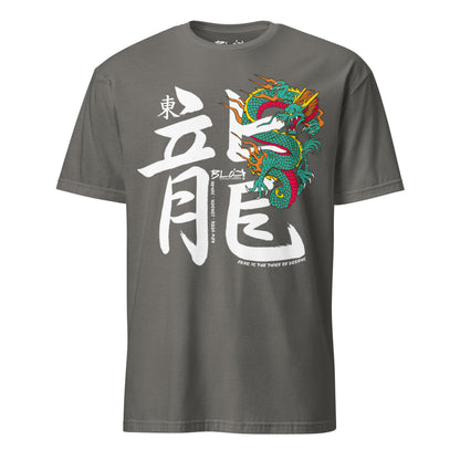 Hidden Dragon - Front  Print in White - Women's Relaxed Fit