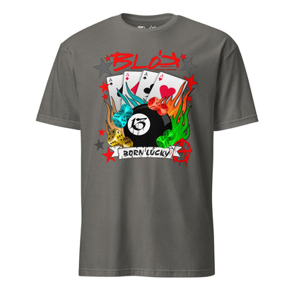 Born Lucky - with Red Logo - Women's Relaxed Fit