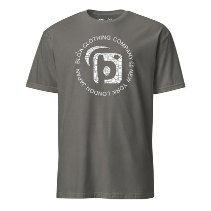 Mosaic Circle - Front Print in White - Men's Classic Fit