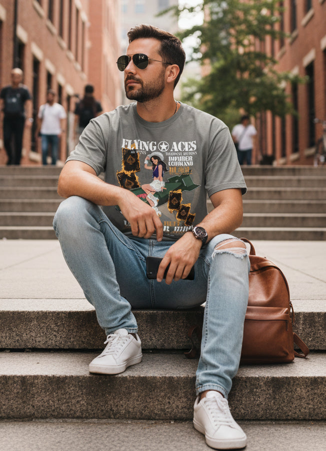 Bomber Command Five Card - Front Print - Men's Classic Fit