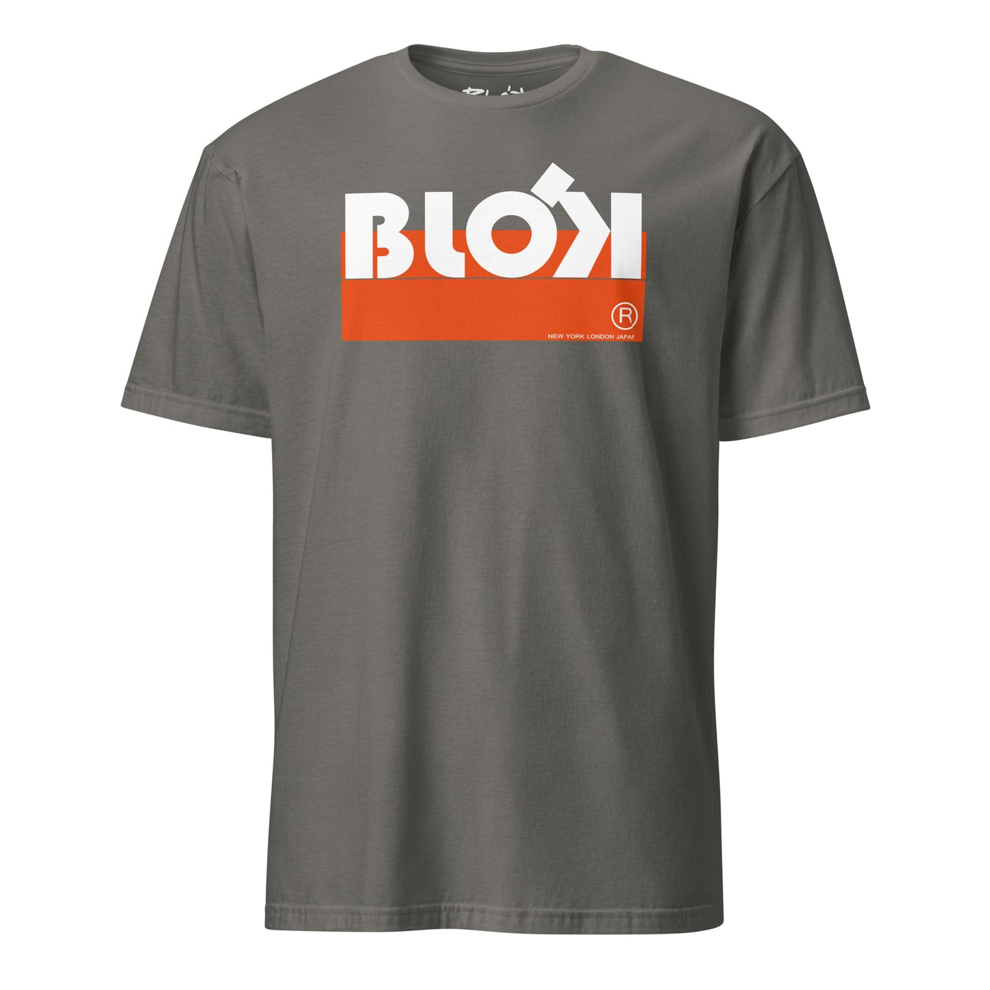 Blok Stripe - Front Print - in Orange & White - Men's Classic Fit