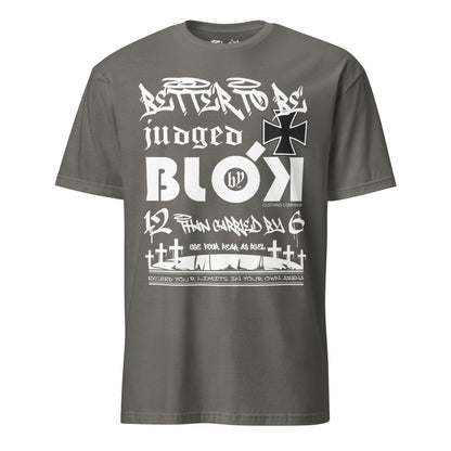 Better To Be Judged By 12 Than Carried By 6 - Front Print with White & Black Logo - Men's Classic Fit