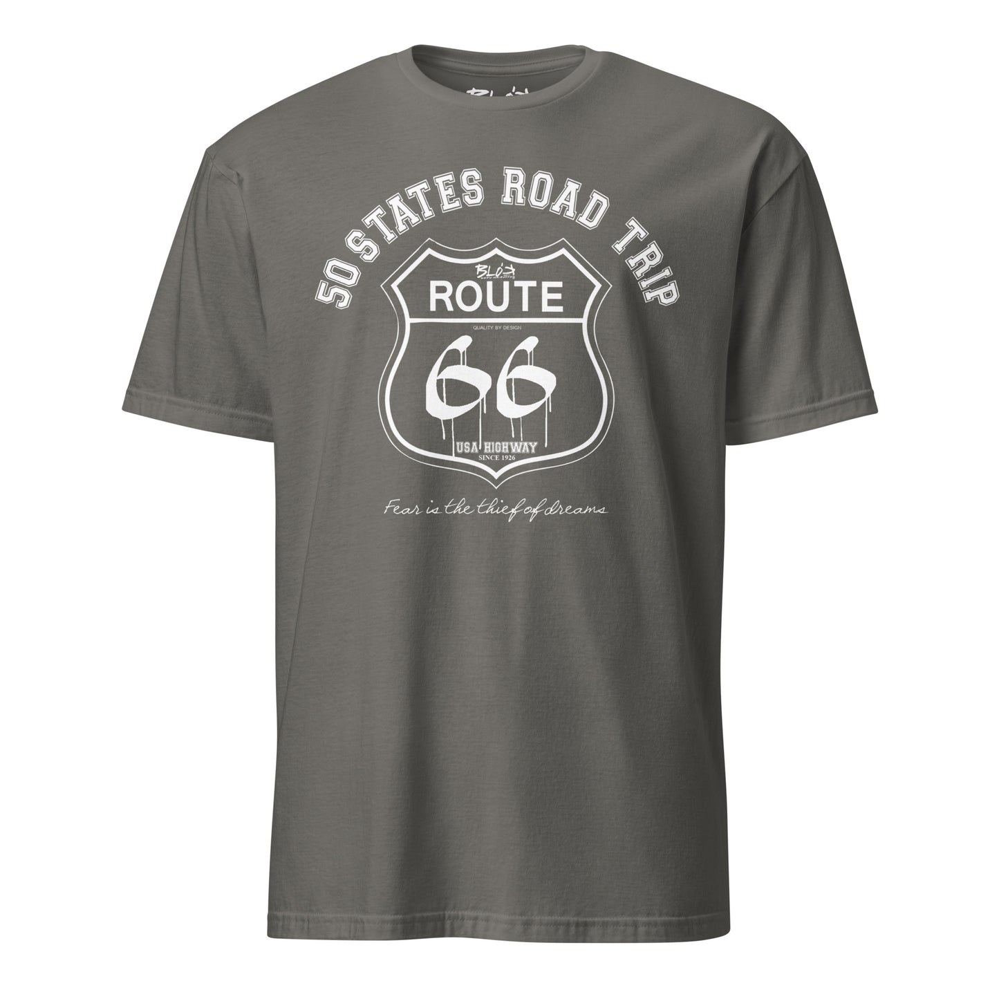 Route 66 Road Trip - Front Print in White