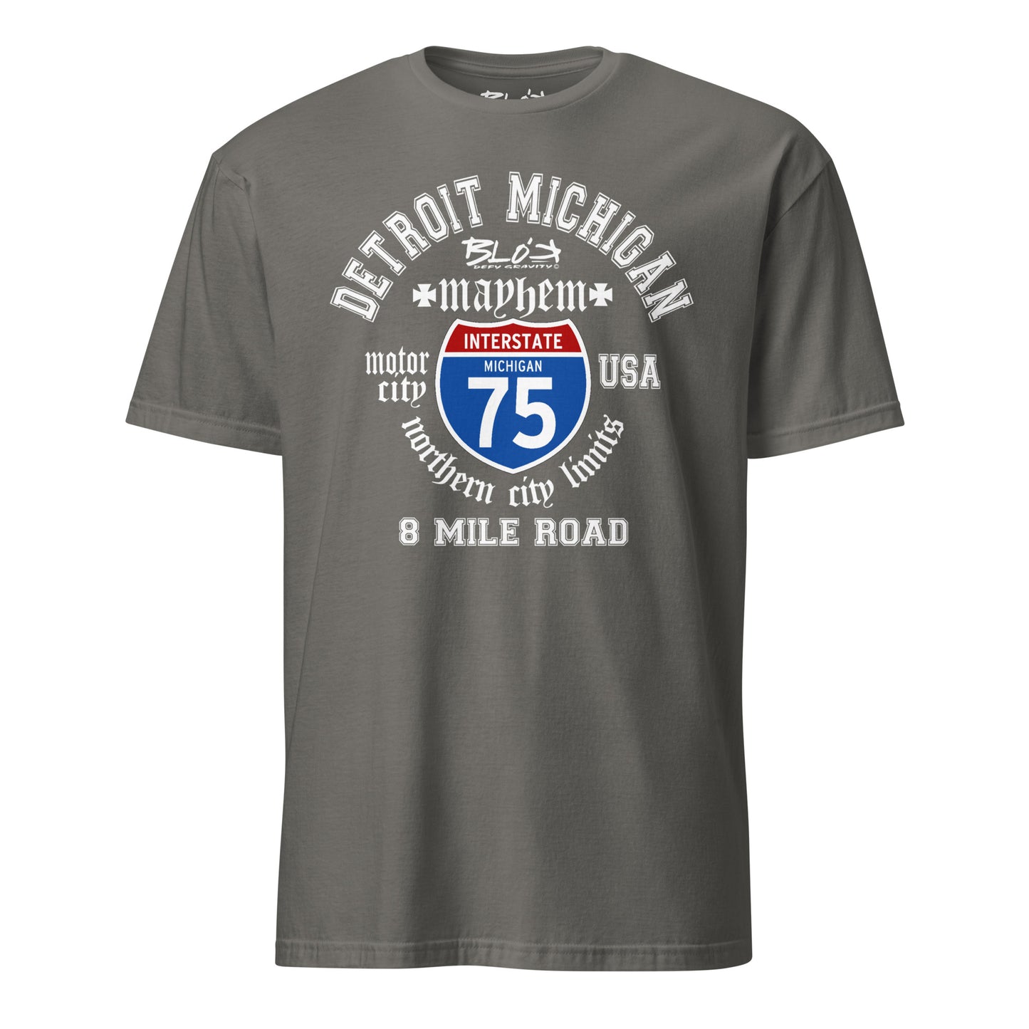 Detroit 8 Mile - Front Print in White - Men's Classic Fit