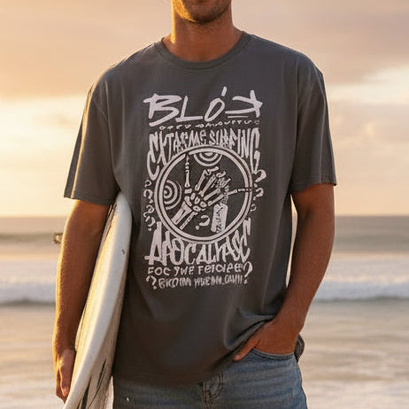 Apocalypse - Front Print in White - Men's Classic Fit Graphic T-Shirt