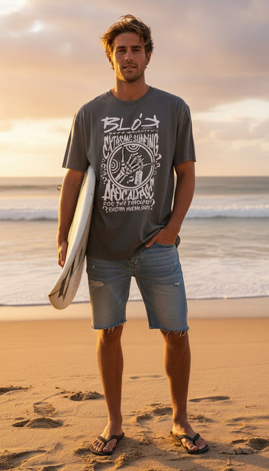 Apocalypse - Front Print in White - Men's Classic Fit Graphic T-Shirt