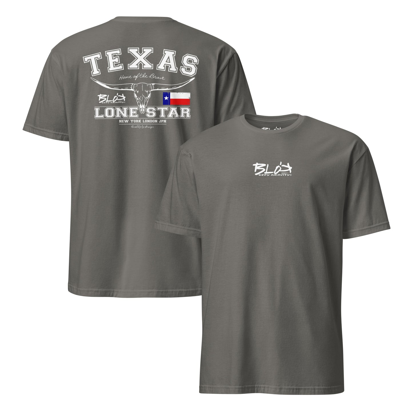 Texas - 50 States - Front & Back Print in White - Women's Relaxed Fit