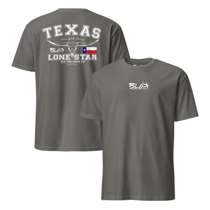 Texas - 50 States - Front & Back Print in White - Women's Relaxed Fit