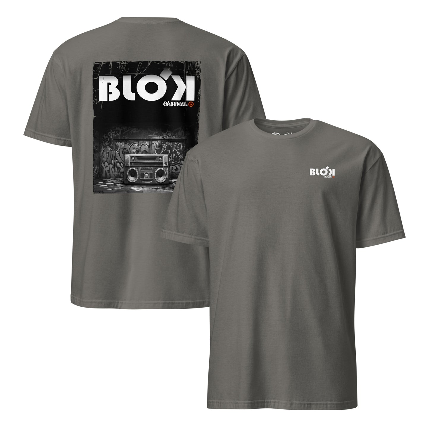 Boom Box - front and back print - with White Logo - Women's Relaxed Fit