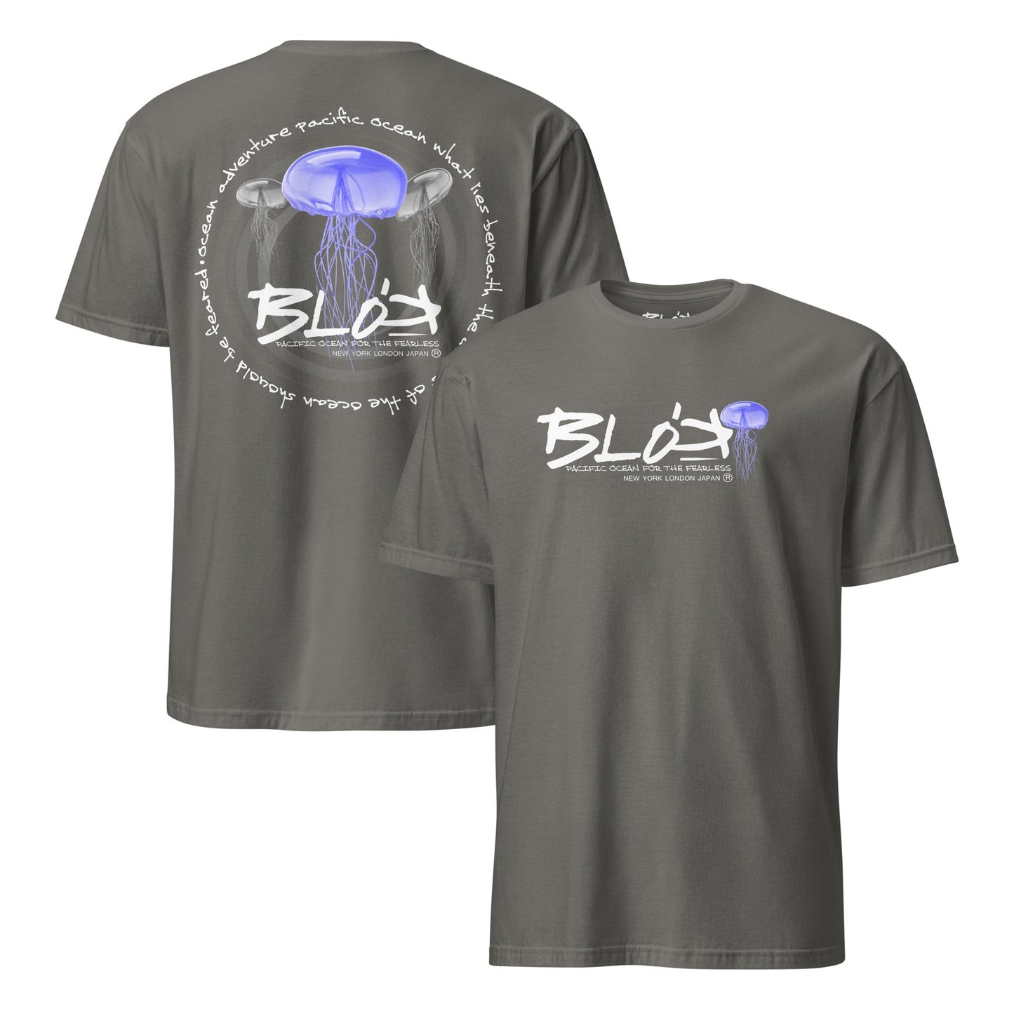 Jellyfish - Front & Back Print with White Logo - Men's Classic Fit