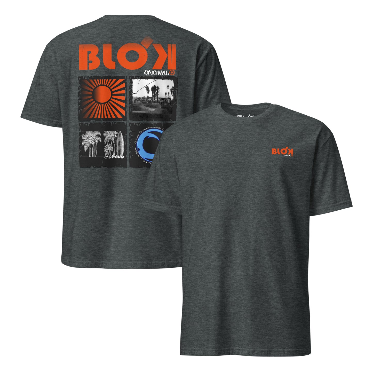 BLOK California Sport - Orange Front & Back Print Women's Relaxed Fit Graphic T-Shirt