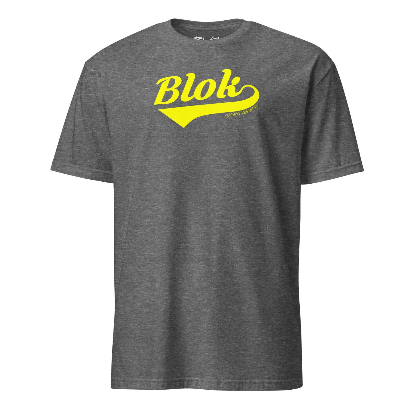 Blok Classic Logo - Front Print - in Yellow - Men's Classic Fit