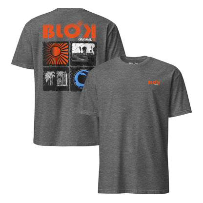 BLOK California Sport - Orange Front & Back Print Women's Relaxed Fit Graphic T-Shirt
