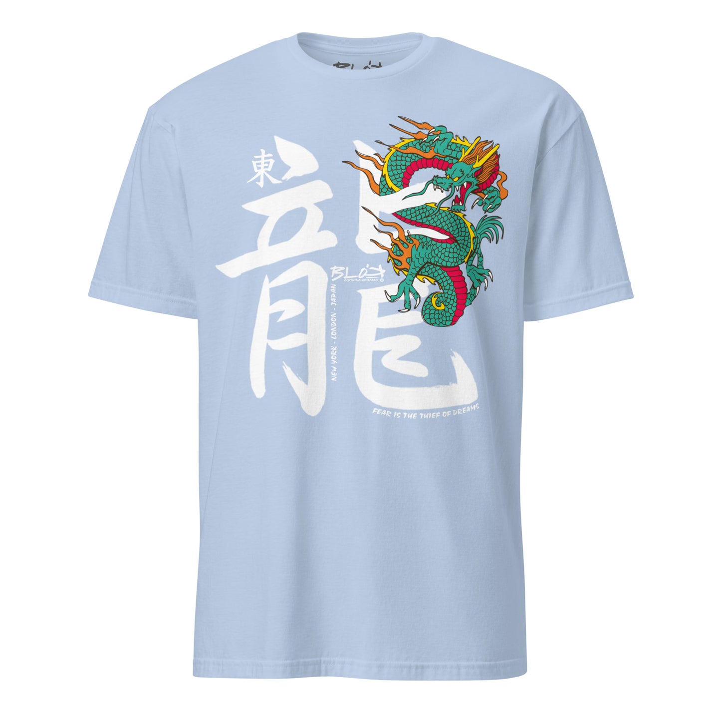 Hidden Dragon - Front  Print in White - Women's Relaxed Fit