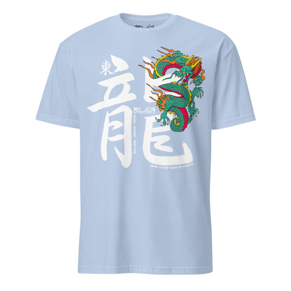 Hidden Dragon - Front  Print in White - Women's Relaxed Fit