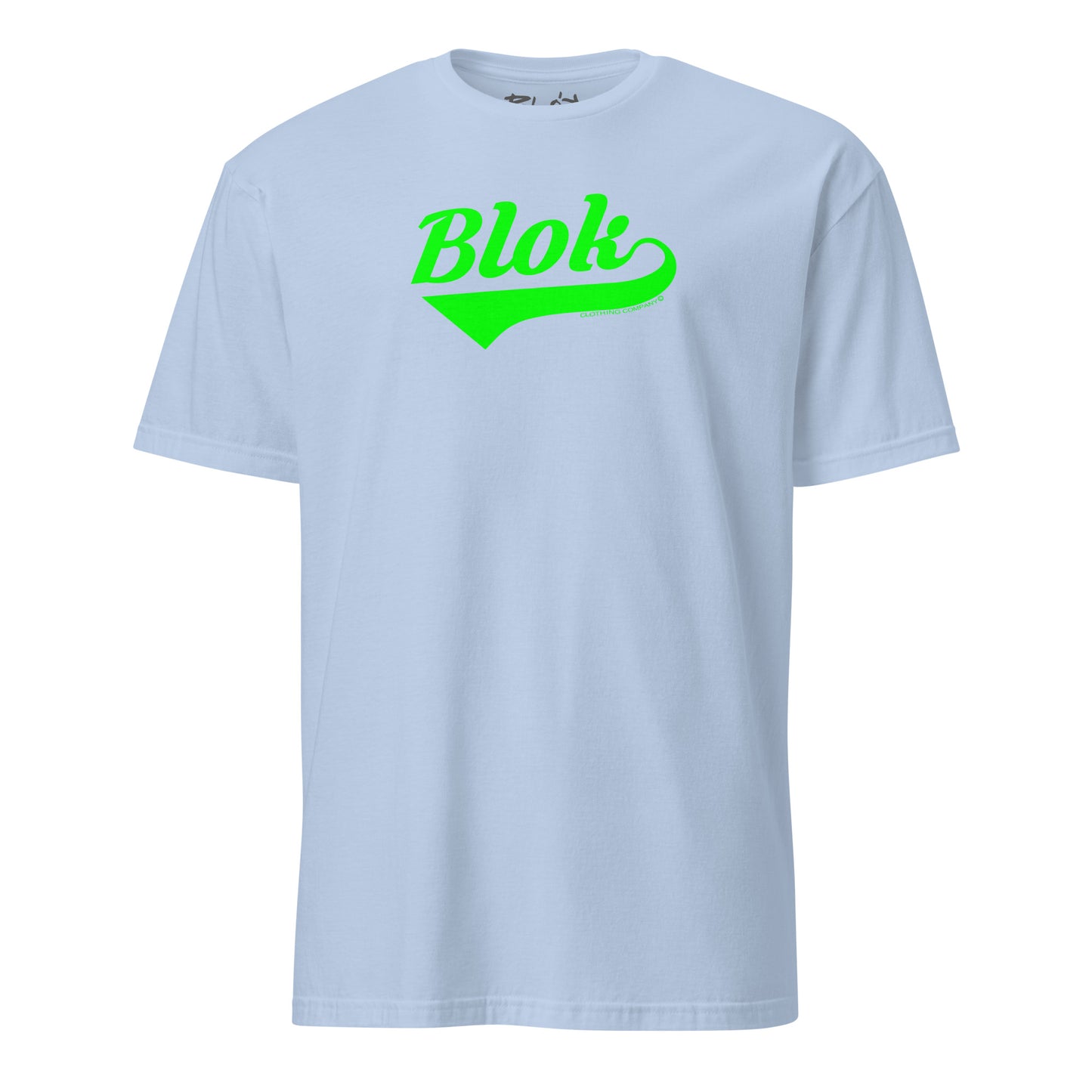 Blok Classic Logo - Front Print - in Green - Men's Classic Fit Graphic T-Shirt