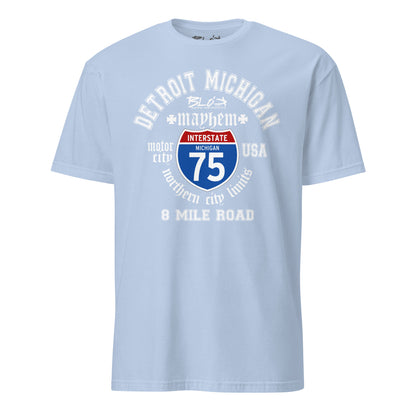 Detroit 8 Mile - Front Print in White - Men's Classic Fit