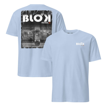BLOK Skateboard - Orange Front Print Women's Relaxed Fit Graphic T-Shirt