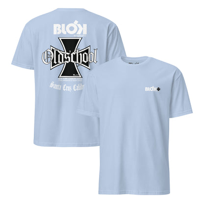 Old School Iron Cross - Front & Back Print in White - Women's Relaxed Fit