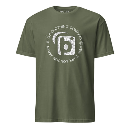 Mosaic Circle - Front Print - in White - Women's Relaxed Fit