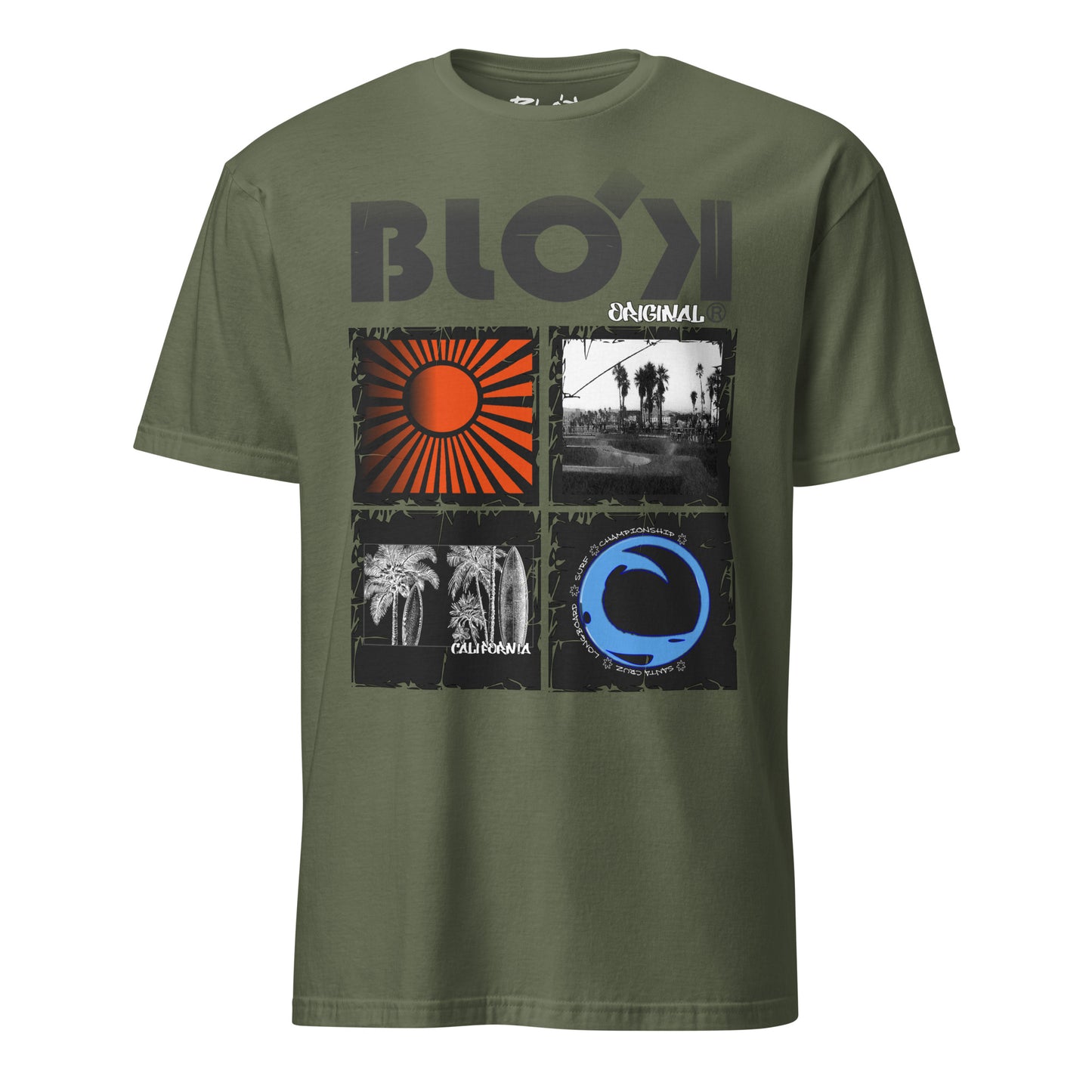 BLOK California Sport - Black Front Print Women's Relaxed Fit Graphic T-Shirt