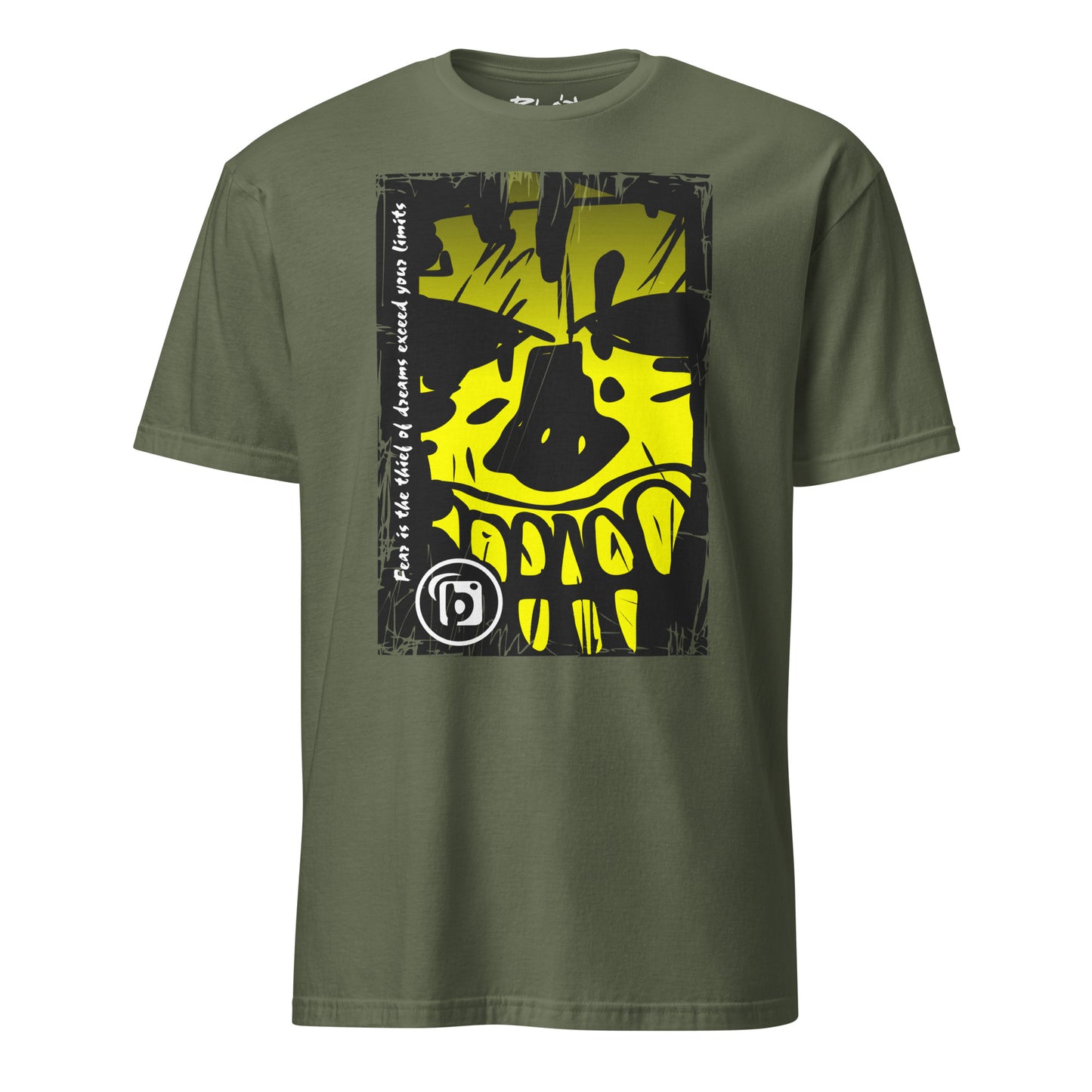 Tiki Skull - with Yellow Front Print - Women's Relaxed Fit