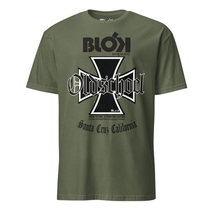 Old School Iron Cross - Front Print in Black - Women's Relaxed Fit