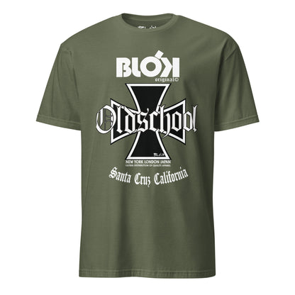 Old School Iron Cross - Front Print in White - Women's Relaxed Fit