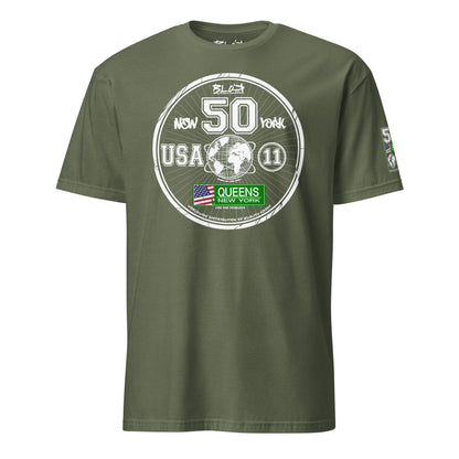 Queens New York - 50 States - Front Print in White - Women's Relaxed Fit