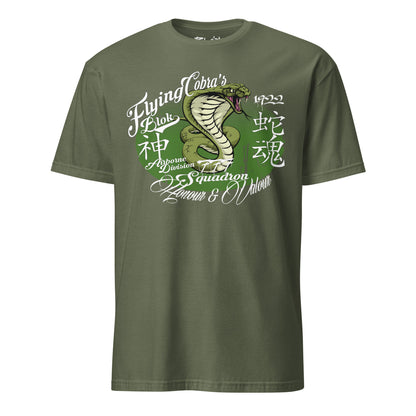 Flying Cobras - Front Print in White & Green - Women's Relaxed Fit