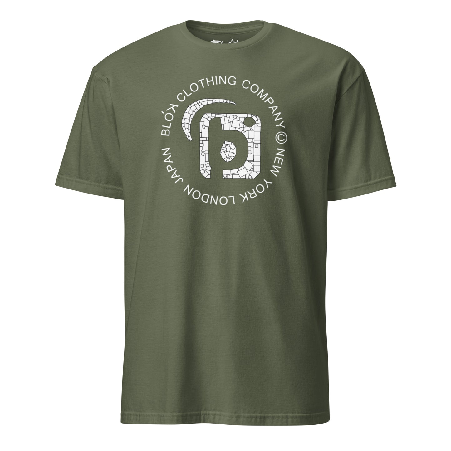 Mosaic Circle - Front Print in White - Men's Classic Fit