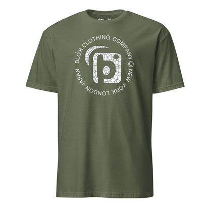 Mosaic Circle - Front Print in White - Men's Classic Fit