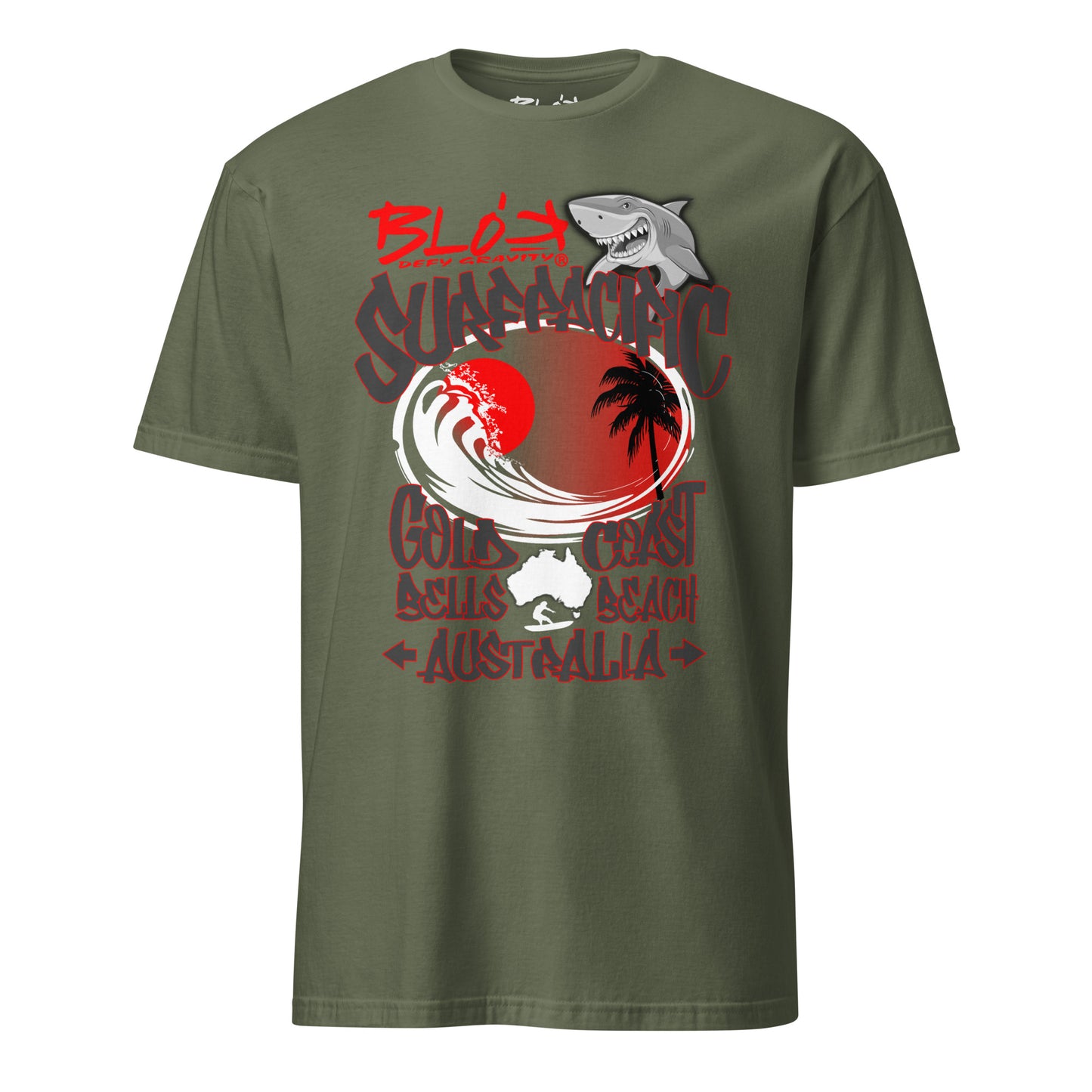 Gold Coast - Front Print with Red Logo - Men's Classic Fit