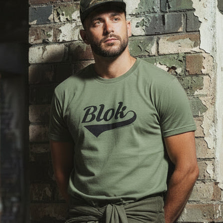 Blok Classic Logo - in Black Print - Men's Classic Fit Graphic T-Shirt