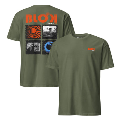 BLOK California Sport - Orange Front & Back Print Women's Relaxed Fit Graphic T-Shirt