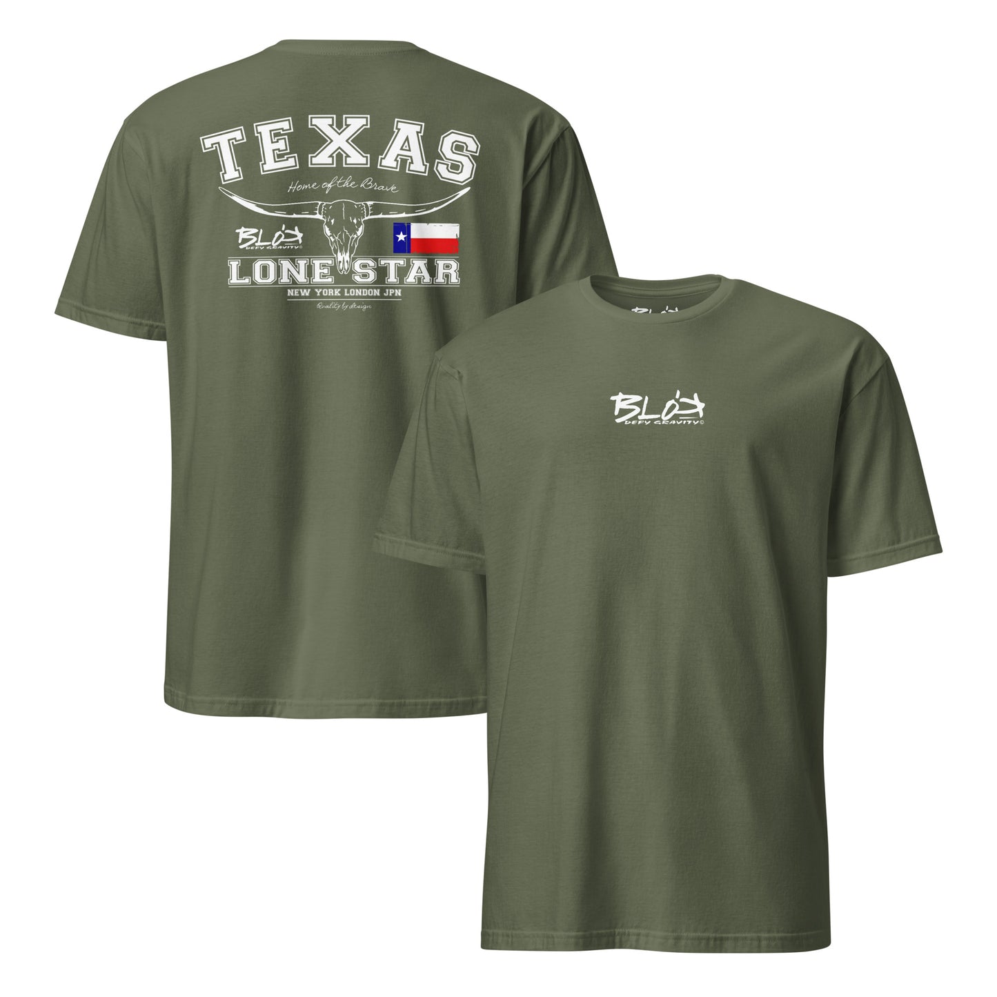Texas - 50 States - Front & Back Print in White - Women's Relaxed Fit