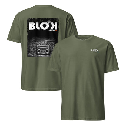 Boom Box - front and back print - with White Logo - Women's Relaxed Fit