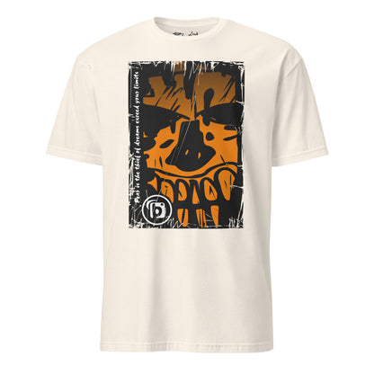Tiki Skull - with Orange Front Print - Women's Relaxed Fit