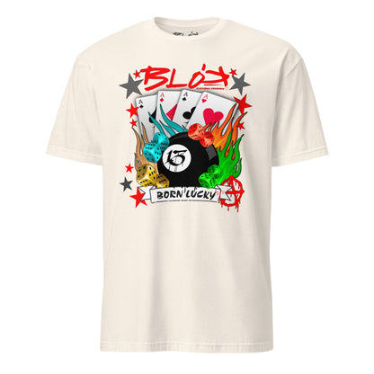 Born Lucky - with Red Logo - Women's Relaxed Fit