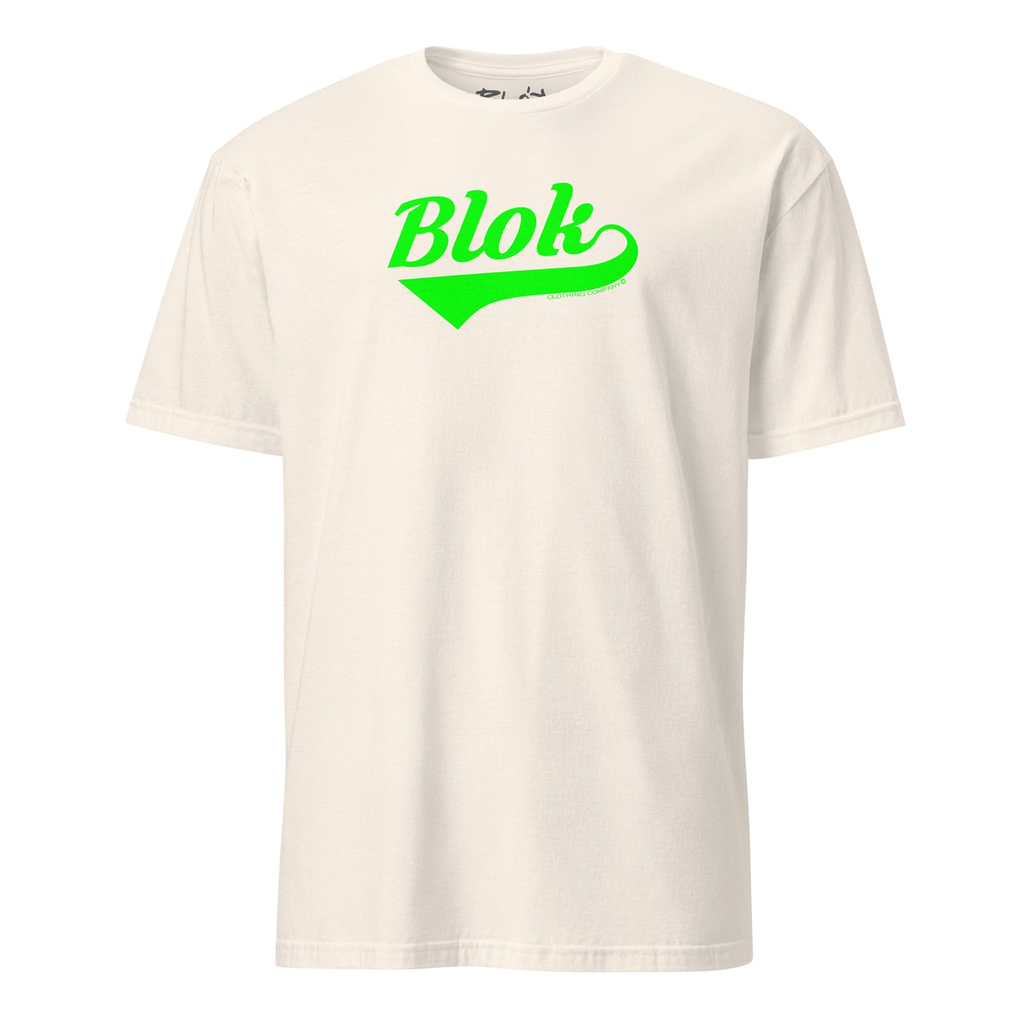 Blok Classic Logo - Front Print - in Green - Men's Classic Fit Graphic T-Shirt