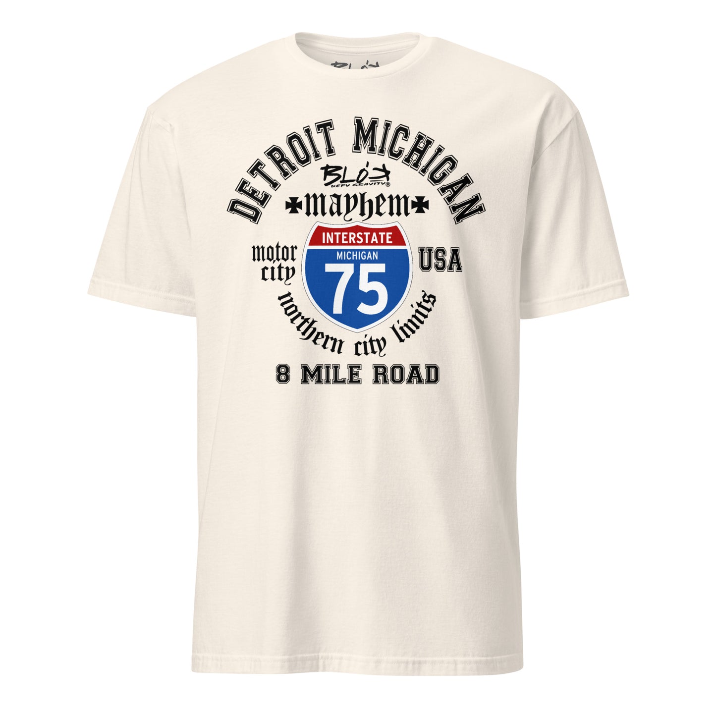 Detroit 8 Mile - Front Print in Black - Men's Classic Fit