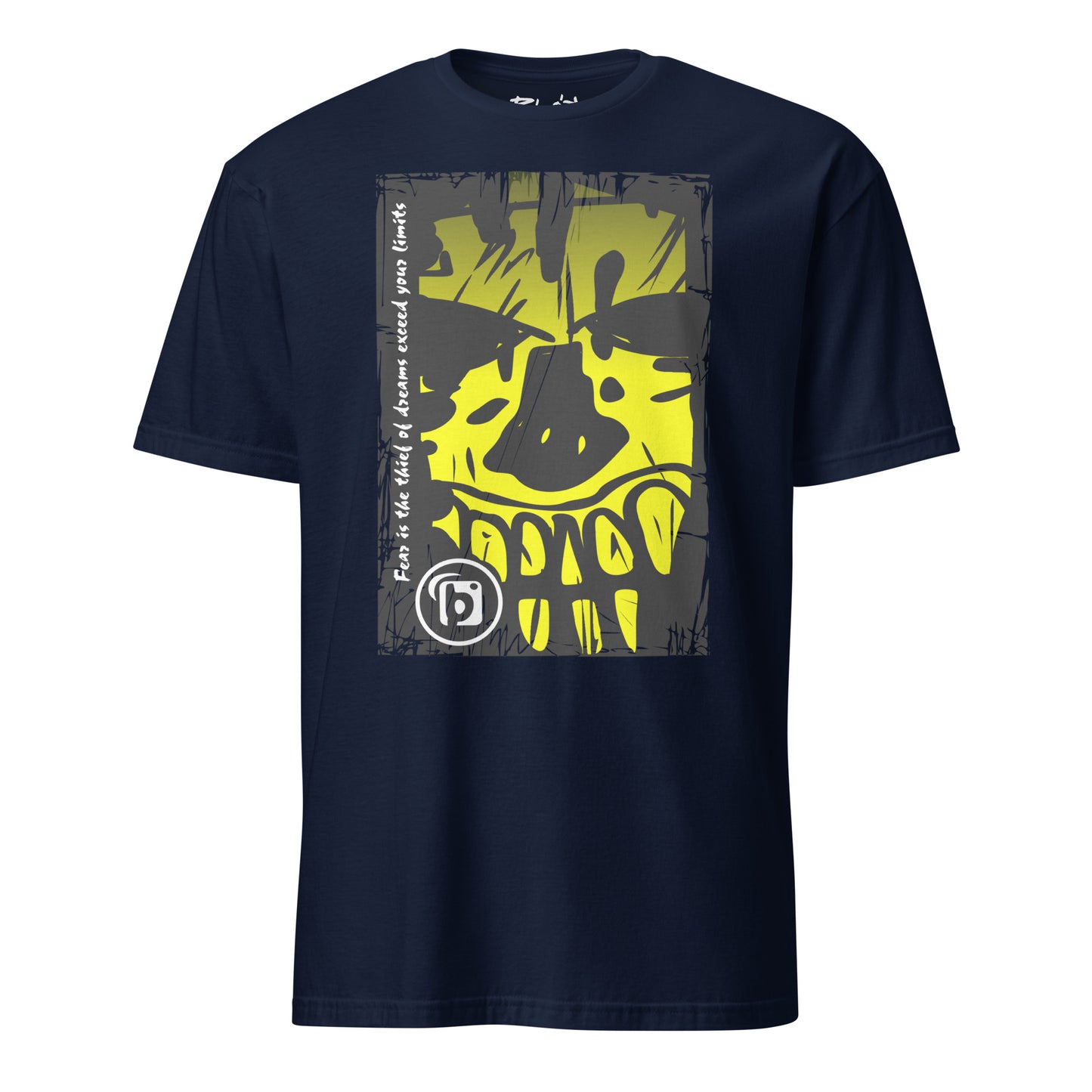Tiki Skull - with Yellow Front Print - Women's Relaxed Fit