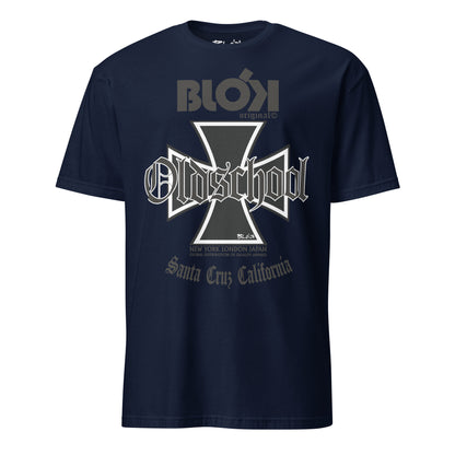 Old School Iron Cross - Front Print in Black - Women's Relaxed Fit