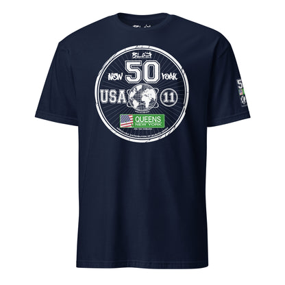 Queens New York - 50 States - Front Print in White - Women's Relaxed Fit