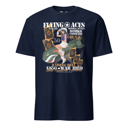 Bomber Command Five Card - Front Print - Men's Classic Fit Graphic T-Shirt