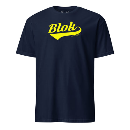 Blok Classic Logo - Front Print - in Yellow - Men's Classic Fit