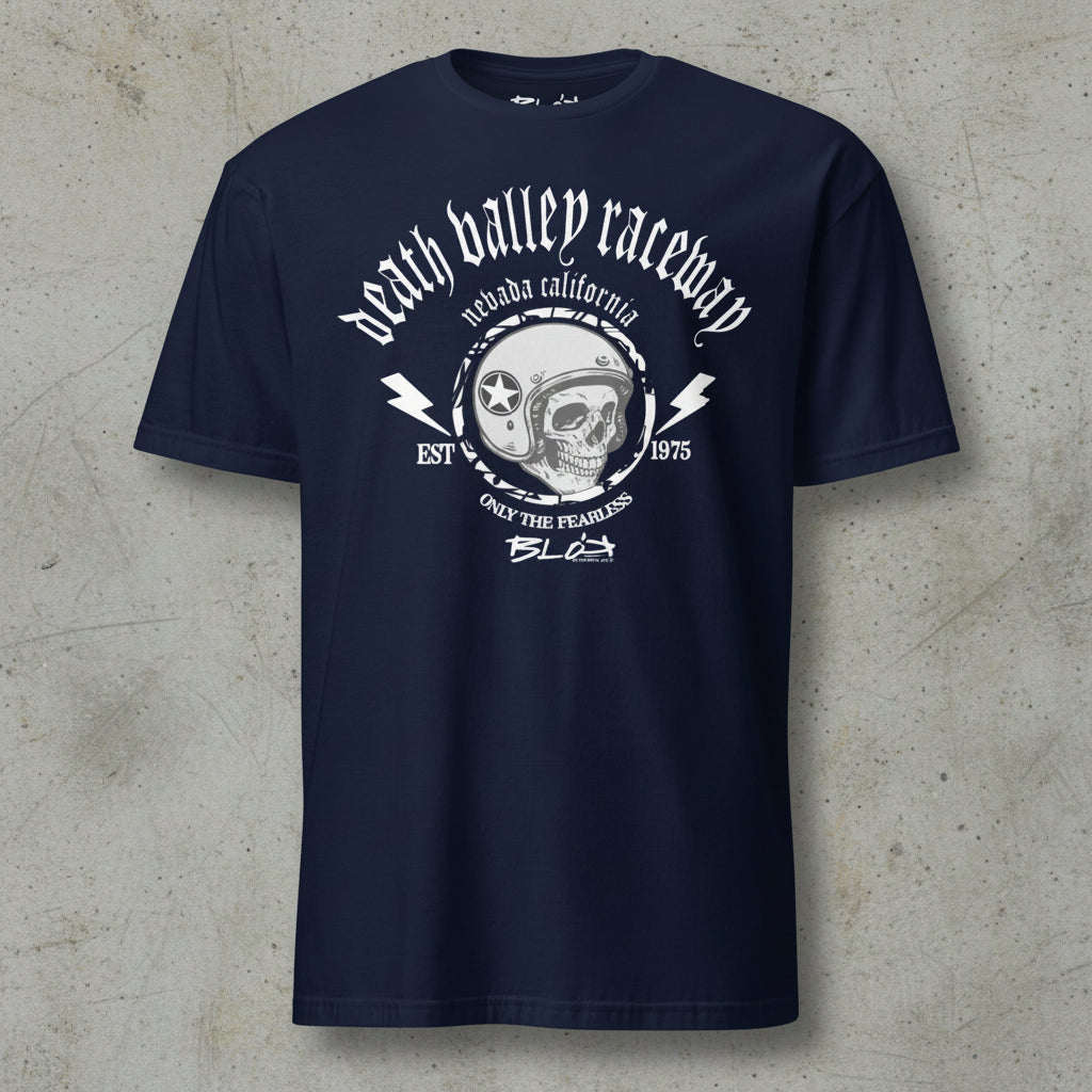 Death Valley - Front Print with White Logo - Men's Classic Fit Graphic T-Shirt
