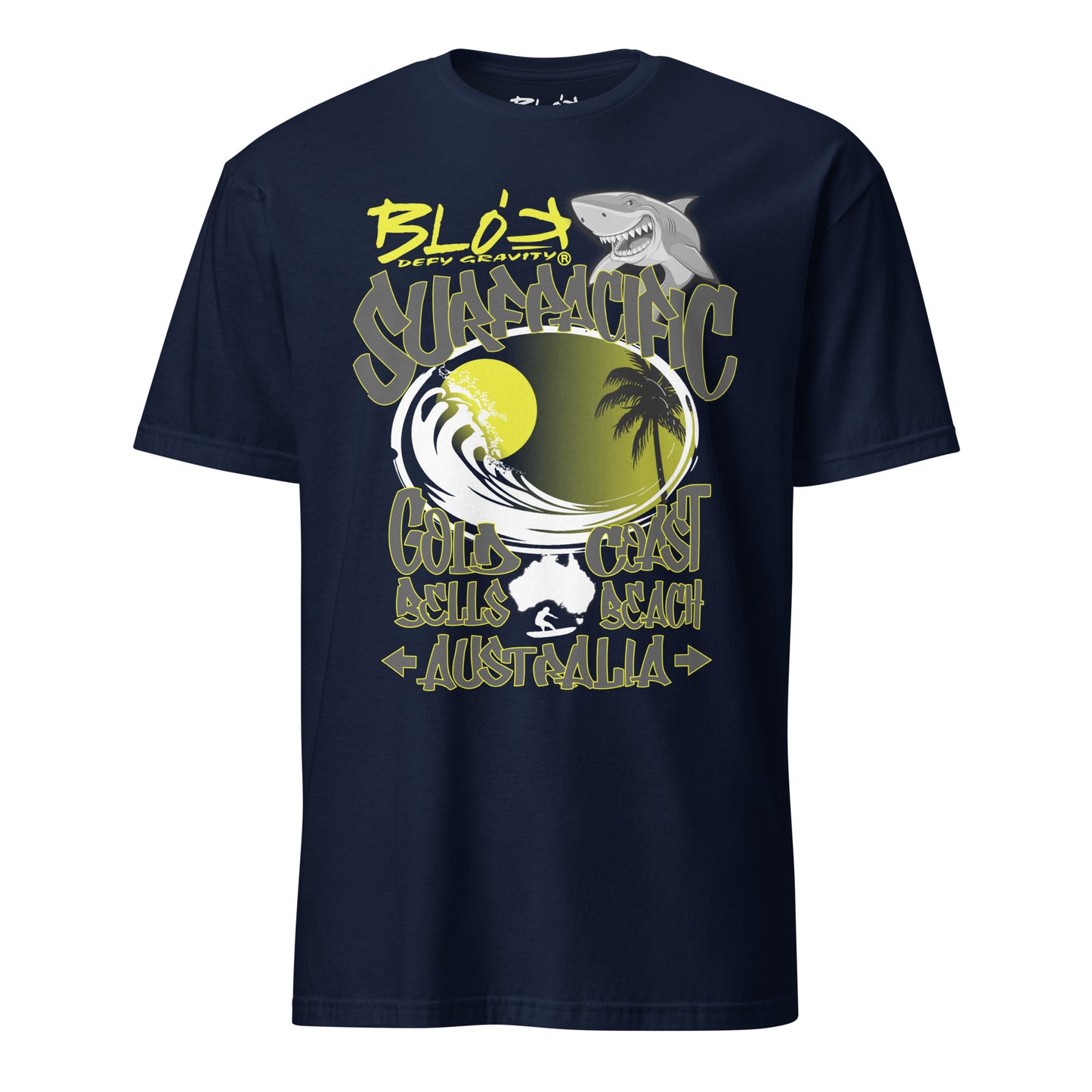 Gold Coast - Front Print with Yellow Logo - Men's Classic Fit