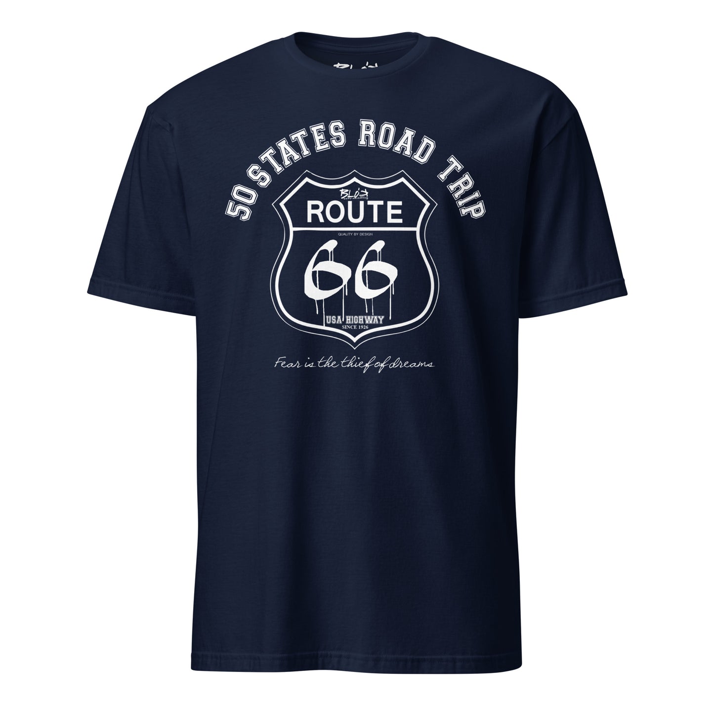 Route 66 Road Trip - Front Print in White