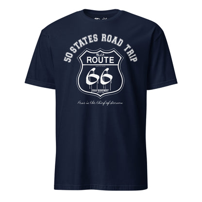 Route 66 Road Trip - Front Print in White